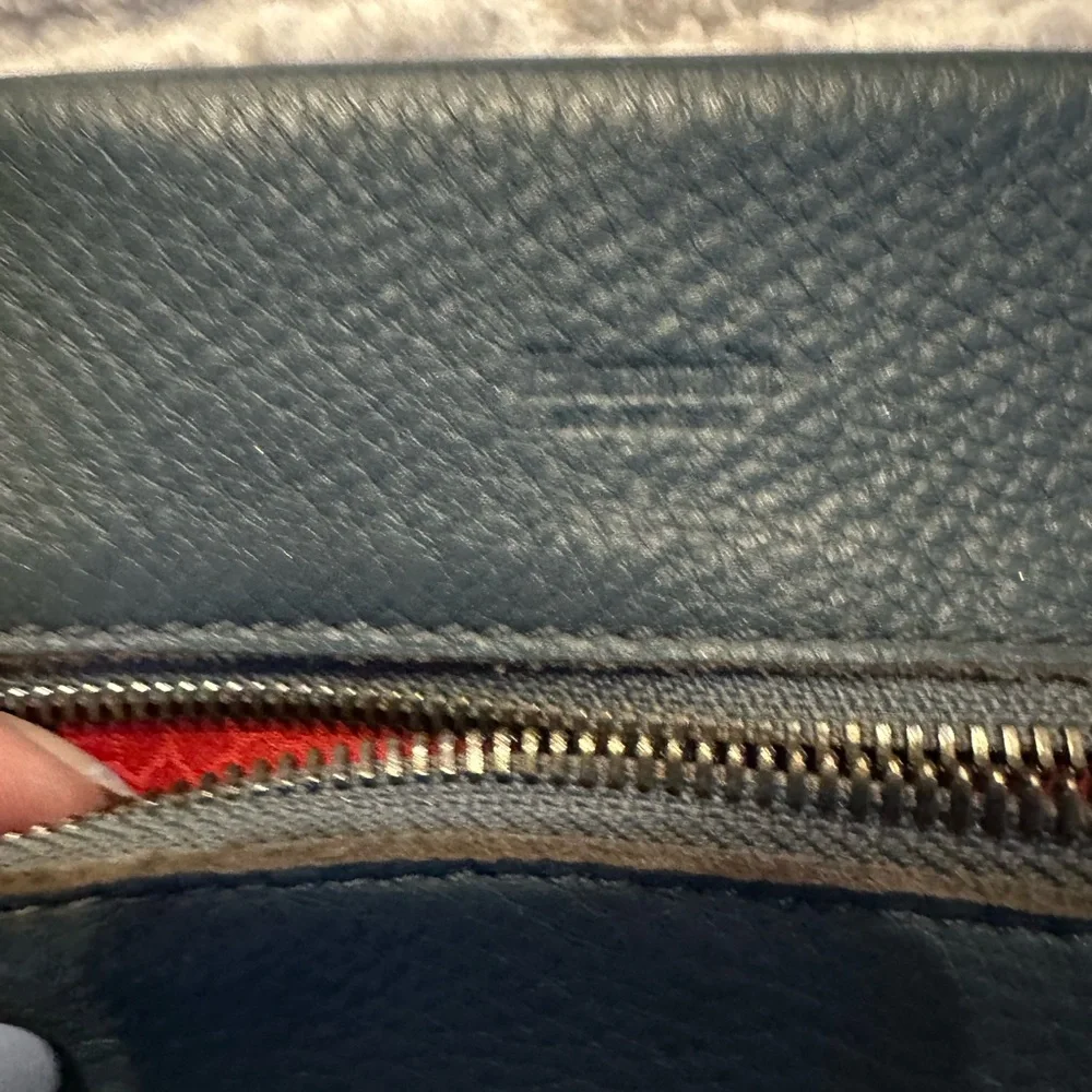 Hammit Blue and Leather Crossbody Bag - Picture 2 of 6